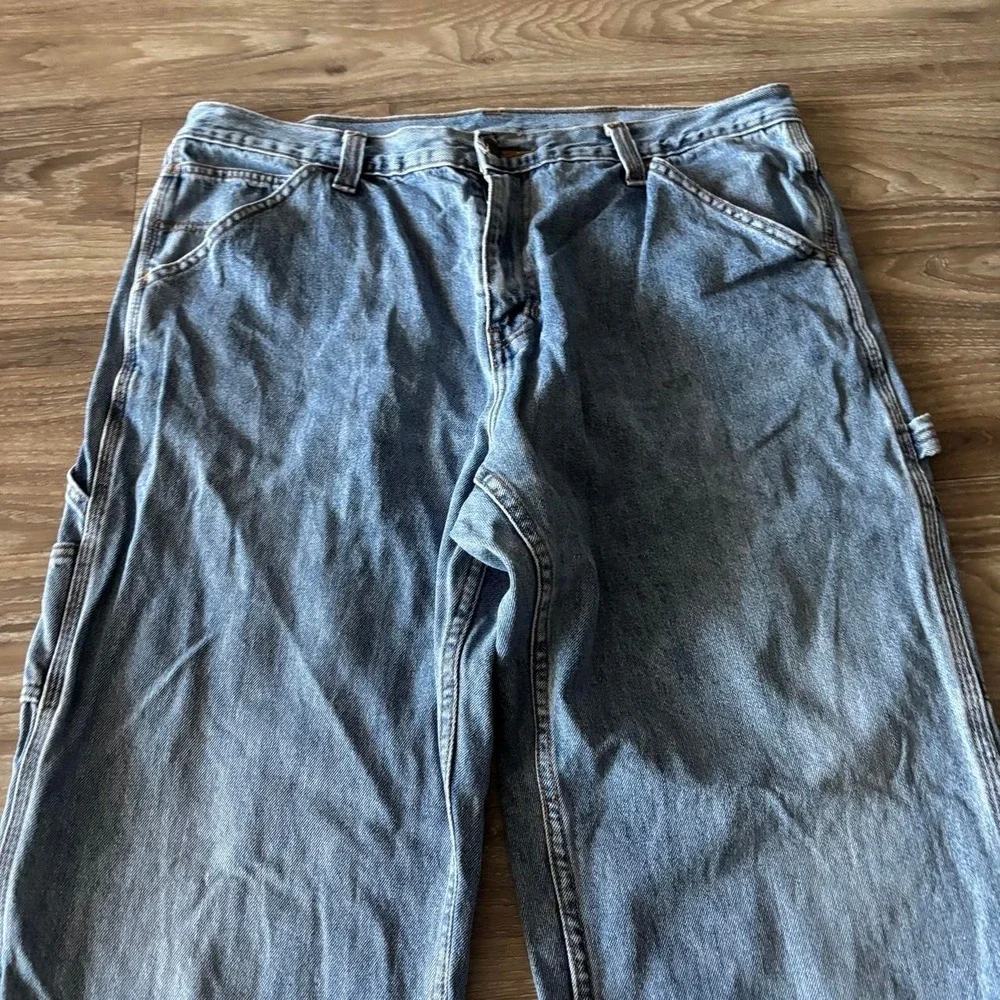 Vintage Y2K/2000s Baggy Light Wash Skater Carpenter Denim Jeans! 36x34